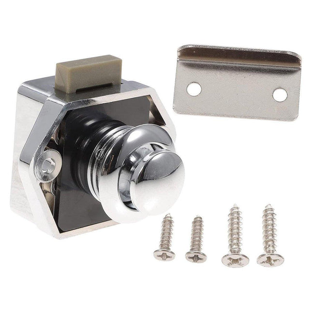 5PCS Cabinet Door Lock Push Button Latch Small Hanger Lock for Camper Caravan