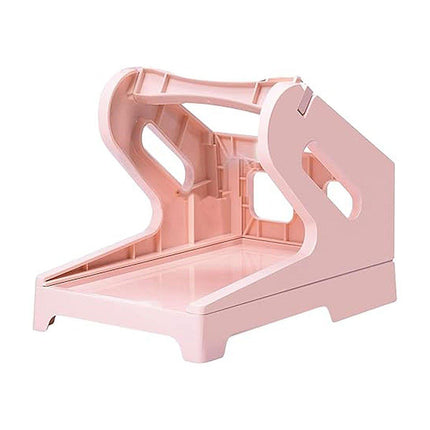 Pink Label Paper Holder Organizer Stand for Office Desk Shelf Storage Solution