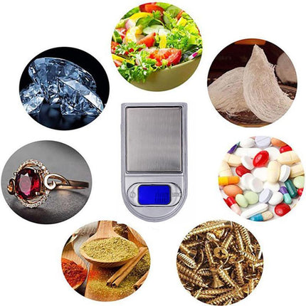 Mini Pocket Scales High Precision Electronic Jewellery Digital Milligram - Aimall