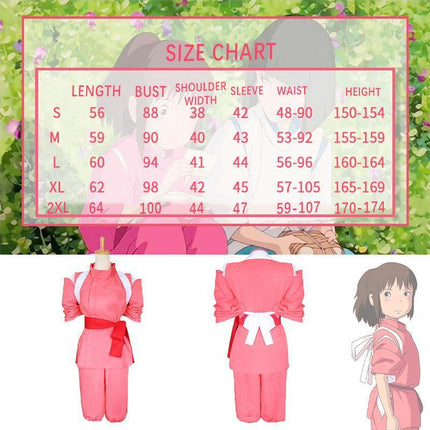Anime Miyazaki Hayao Spirited Away Chihiro Ogino Sen Cosplay Costume Book Week AU