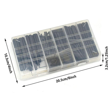 450PCS Roll Pin Assortment Kit Slotted Spring Tension Pins Fasteners Dowel