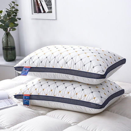 1/2PCS Hotel Style Polyester Fibre Pillow Washable High Rebound Support