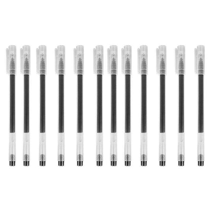 12x Rollerball Gel Pen Fine Point 0.5 mm High Ink Capacity School Office Pen - Aimall