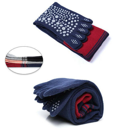 Women Long Massage Pilates Socks Yoga Socks Anti-skid Grip Non Slip Socks Medium - Aimall