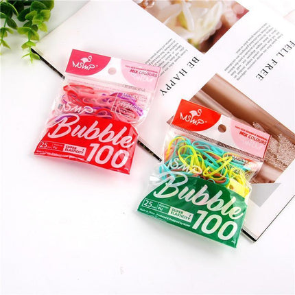 100PCS Elastic Rubber Hair Ties Hair Bands for Women and Girls