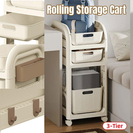 Mobile Storage Trolley Rolling Utility Cart Heavy Duty Organizer with Wheels