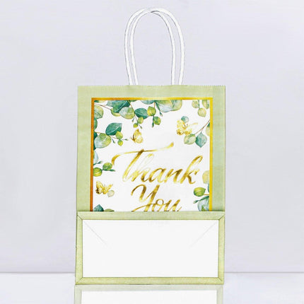 30Pcs Floral Gift Bags Handbags Paper Bags for Party Favors Wedding Decorations