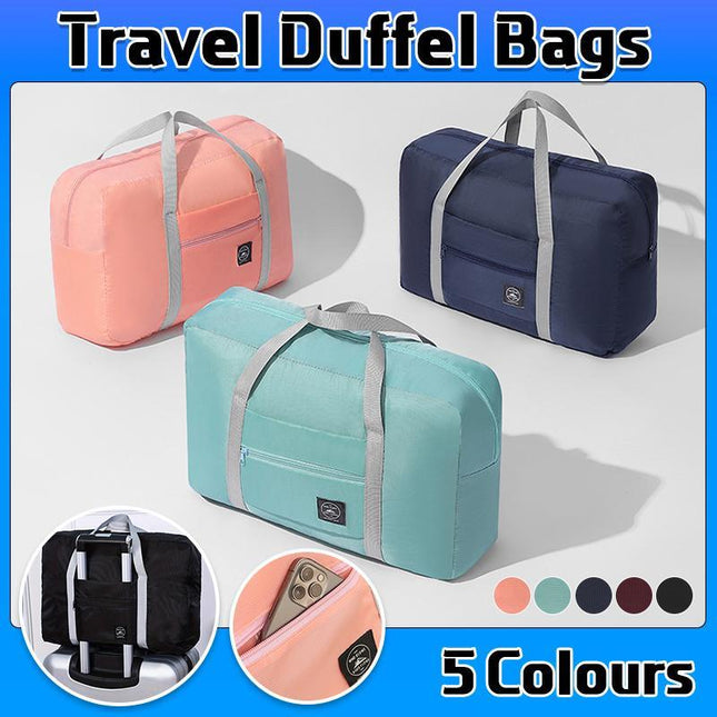 Foldable Large Capacity Travel Duffel Bags Oxford Handbag Waterproof Swim Gym - Aimall