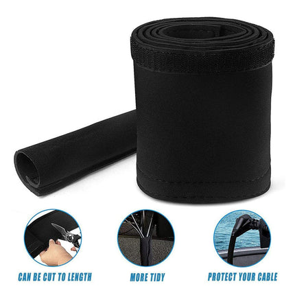 3 Rolls Cable Sleeves Wire Management Protection Sleeves Durable Finishing Cover
