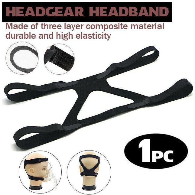 1Pc Au Headgear Headband Ventilator Mask Band Strap For Respironics Resmed Cpap - Aimall