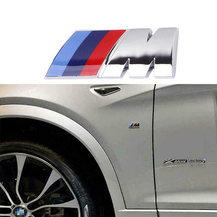 REPLACEMENT M SPORT LOGO BADGE STICKER TRUNK FITS BMW M, 3, 5, X Series - Aimall