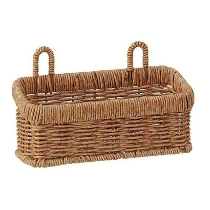 Wall-Mounted Rattan Style Hanging Storage Basket Kitchen Vegetable Fruit Basket