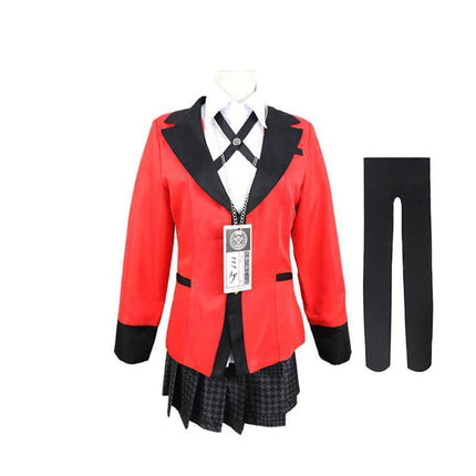 Kakegurui Compulsive Gambler Yumeko Jabami Cosplay Costume High School Uniform AU - Aimall