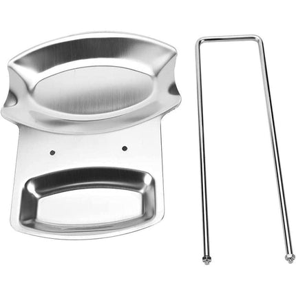 Removable Stainless Steel Pot Lid Spoon Rack Kitchen Draining Storage Holder