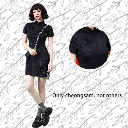 Girls Retro Cheongsam Dress French National Style Fashion Improved Qipao