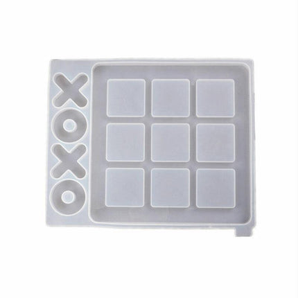 Silicone Mold Making Tic-Tac-Toe Game Jewelry Resin Casting Mould Craft DIY Tool - Aimall