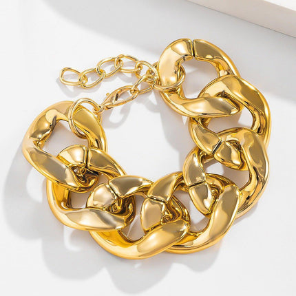 Punk Hip Hop Twist Thick Chain Bracelet Fashion Jewellery Trendy