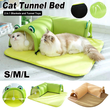 Washable Cat Tunnel Nest Corner Passage Cat House Easy Clean Pet Furniture