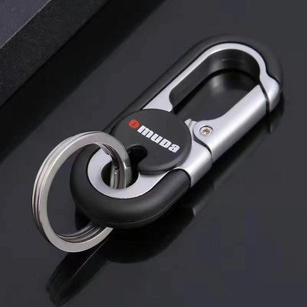 Keychains Fashion Men's Stainless Steel Ring Creative Metal Car Accessory Gift - Aimall