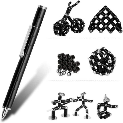 Toy Pen Decompression Magnetic Metal Pen Multifunction Writing Magnet Cute Gifts - Aimall