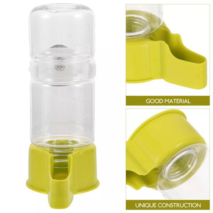 Pet Bird Waterer Automatic Water Feeder Adapter Parrots Cage Drinker Parrots