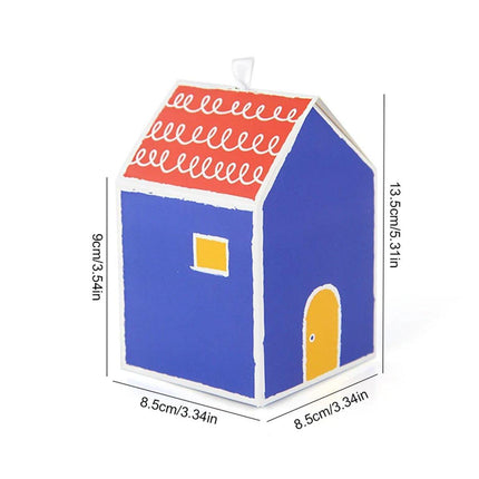 40PCS Colorful Small House Gift Boxes Candy Packing Party Favors Treat Box
