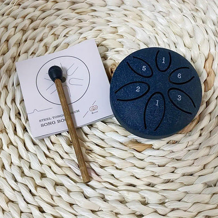 Hollow Steel Tongue Drum Percussion Instrument for Meditation Yoga Music Practice
