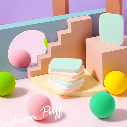 20PCS Powder Makeup Sponges Round/Square Foundation Blender Sponge Powder Puff - Aimall