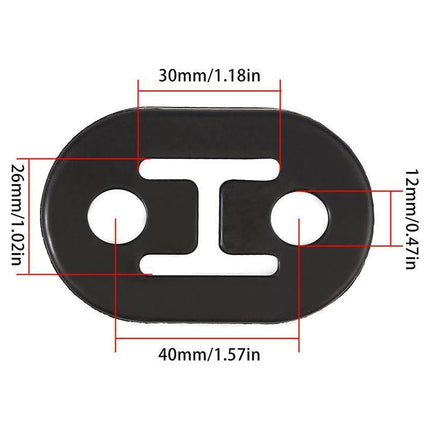 4PCS Exhaust Mount Repair Hanger Bracket Heavy Duty Rubber Replacement Universal - Aimall