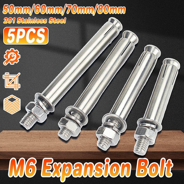 M6 Stainless Steel Expansion Bolts Hex Head Anchor Screws Heavy Duty