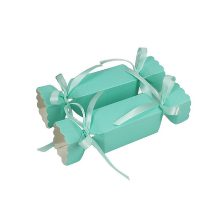 50PCS Candy Shape Christmas Gift Box Red Stripes Wedding Gift Storage Case Decor