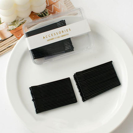 40 PCS Short Black Waved Hair Pins Bobby Pins Grips Salon Dance Hair Accessories - Aimall
