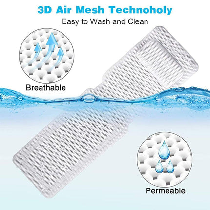 Non Slip PVC Full Body Bath Mat Massage Cushion with Suction Cups for Bathtub