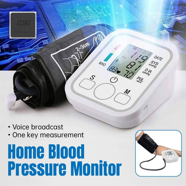 Upper Arm Blood Pressure Monitor Intelligent Electronic Home BP Measuring