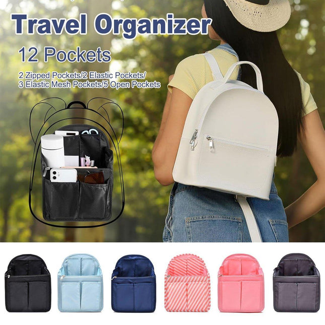 Backpack Liner Organizer Anti-theft Insert Bag For Handbag Travel Cosmetic Bags