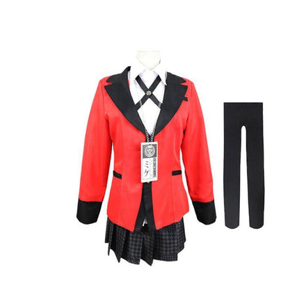 Kakegurui Compulsive Gambler Yumeko Jabami Cosplay Costume High School Uniform AU - Aimall