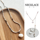 Disc Shell Ruyi Lock Pearl Necklace Fashion Jewelry for Women Elegant Gift