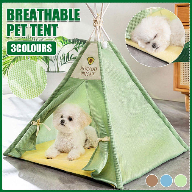 Breathable Dog Tent Kennel Small Pet Bed Spring Summer Cat House Pet Supplies