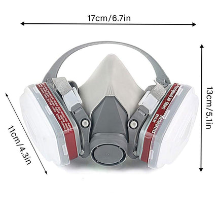 Half Face Mask Dustproof Protective Mask for Painting Pesticide Decoration Use