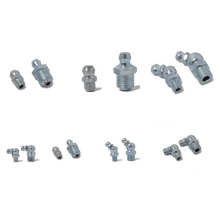 50PCS Hydraulic Grease Zerk Assortment Lube Lubrication Fittings Kit Straight