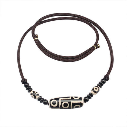 Ethnic Bead Choker Necklace Cotton Linen Fashion Jewelry Accessories for Women