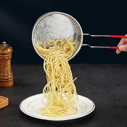 18cm Stainless Steel Frying Basket Oil Drain Basket Deep Frying Net for Cooking