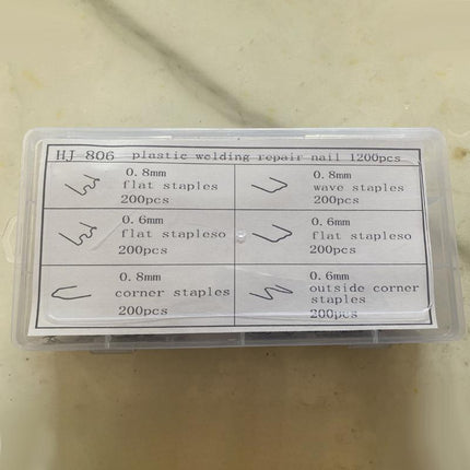 1200PCS Steel Hot Stapler Staples Repair Tools Kit For Plastic Welder Car Bumper - Aimall
