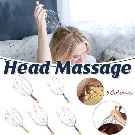 Head Neck Scalp Massager Octopus Design Relaxation Tool