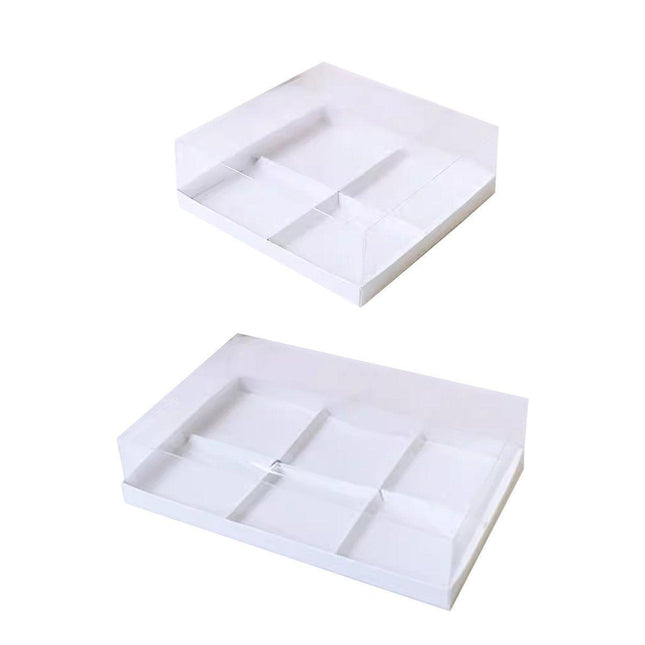 20PCS Small Cake Dessert Packing Box Transparent Box Donut Pastry Box Mousse Puffs