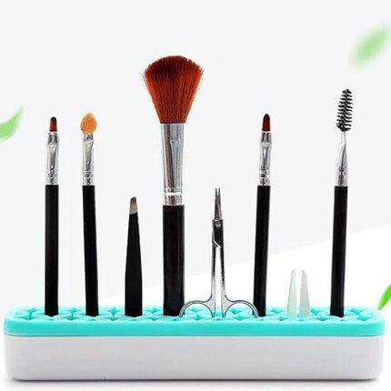 Silicone Makeup Organizer Cosmetic Storage Box Lipstick Brush Holder Desktop Box