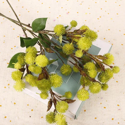 4PCS Artificial Dandelion Small Thorn Flower Bouquet Wedding Decor Ornaments