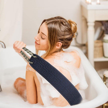 3PCS Long Strip Back Towel Exfoliating Shower Scrub Body Wash Cloth Bath Strap
