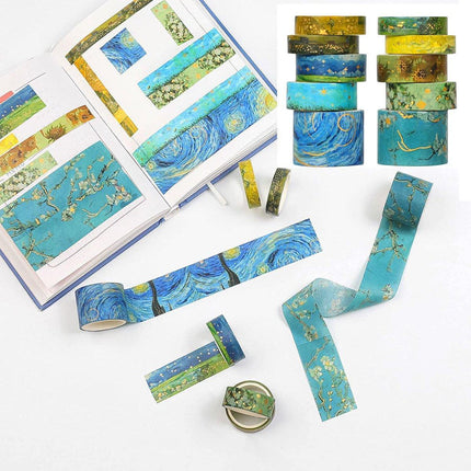 Gold Foil Washi Tape Set Decorative Craft Tape for Gift Wrapping Scrapbooking