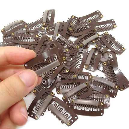 30pcs New Wig Snap Clips for Hair Extension Weft 32mm All Colors Hair Styling